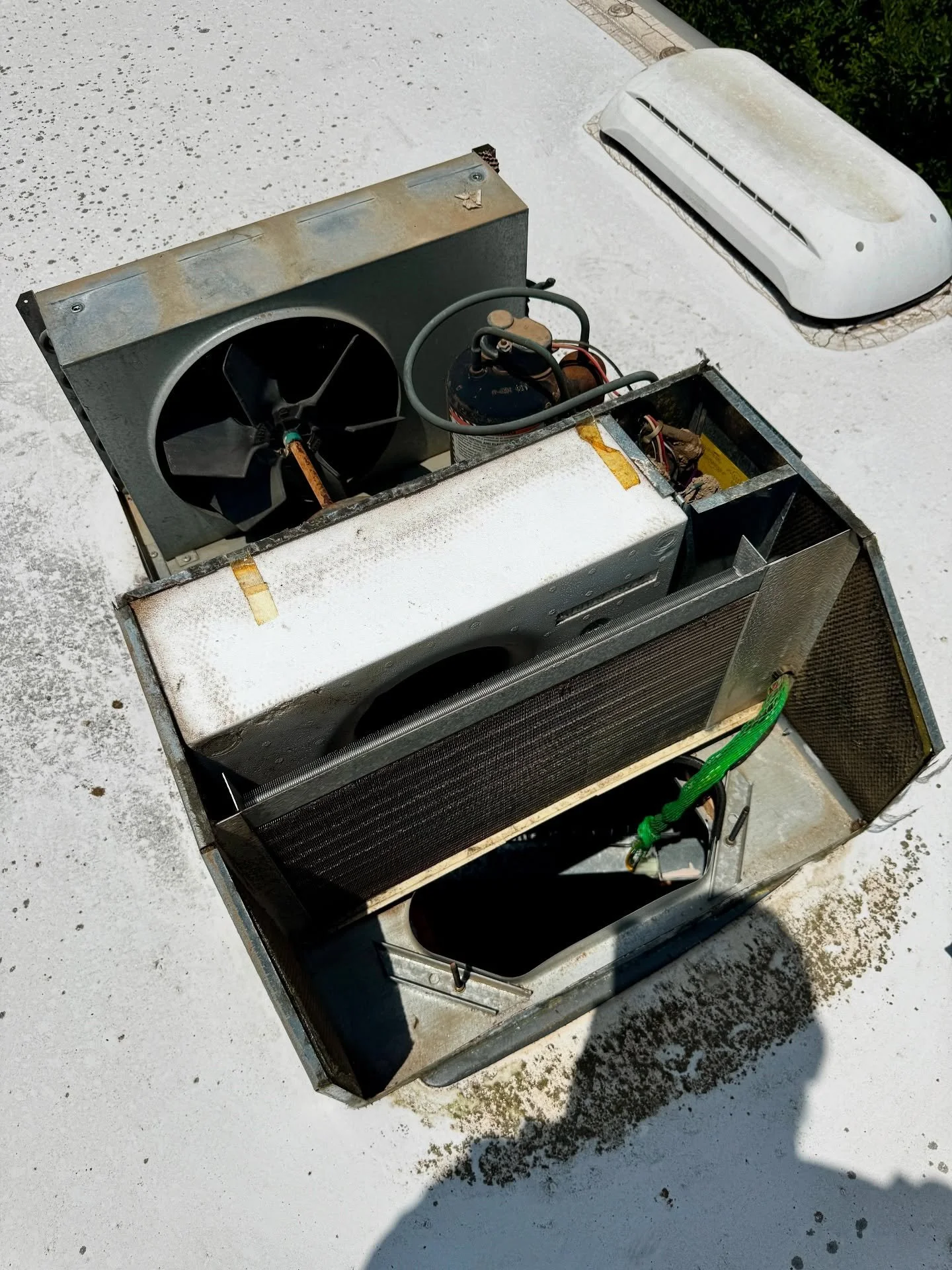 A/C Maintenance; when we talk about the importance of A/C Maintenance we are actually being serious. RV A/C units are not made as high quality as systems for your homes but as RVers we expect them to perform to the same standard. Take a look at this 
