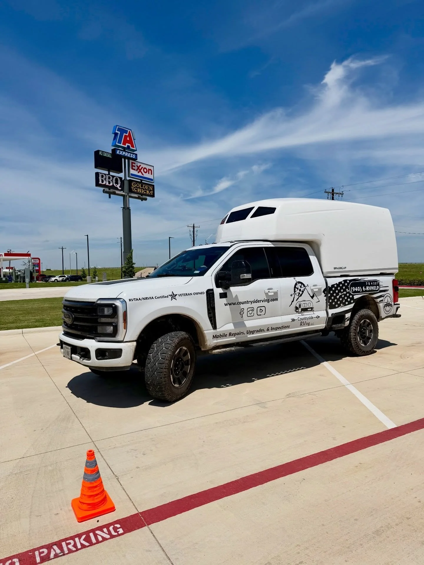 You never know where the next call is going to take us&hellip;

Today it&rsquo;s a TA truck stop. Tomorrow it could be a campground, a ranch road, or the middle of nowhere.

When you call us, you&rsquo;re not getting a shop&hellip; you&rsquo;re getti