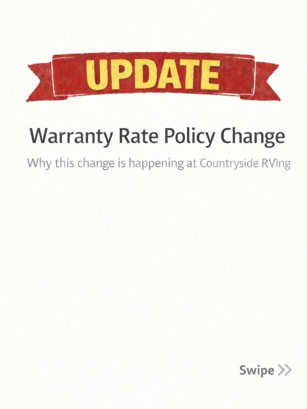 If you have an RV warranty&hellip; you need to read this.

Since starting Countryside RVing, I&rsquo;ve always tried to adjust our invoicing to match what warranty companies allow so our customers rarely had to pay anything out of pocket.

Unfortunat