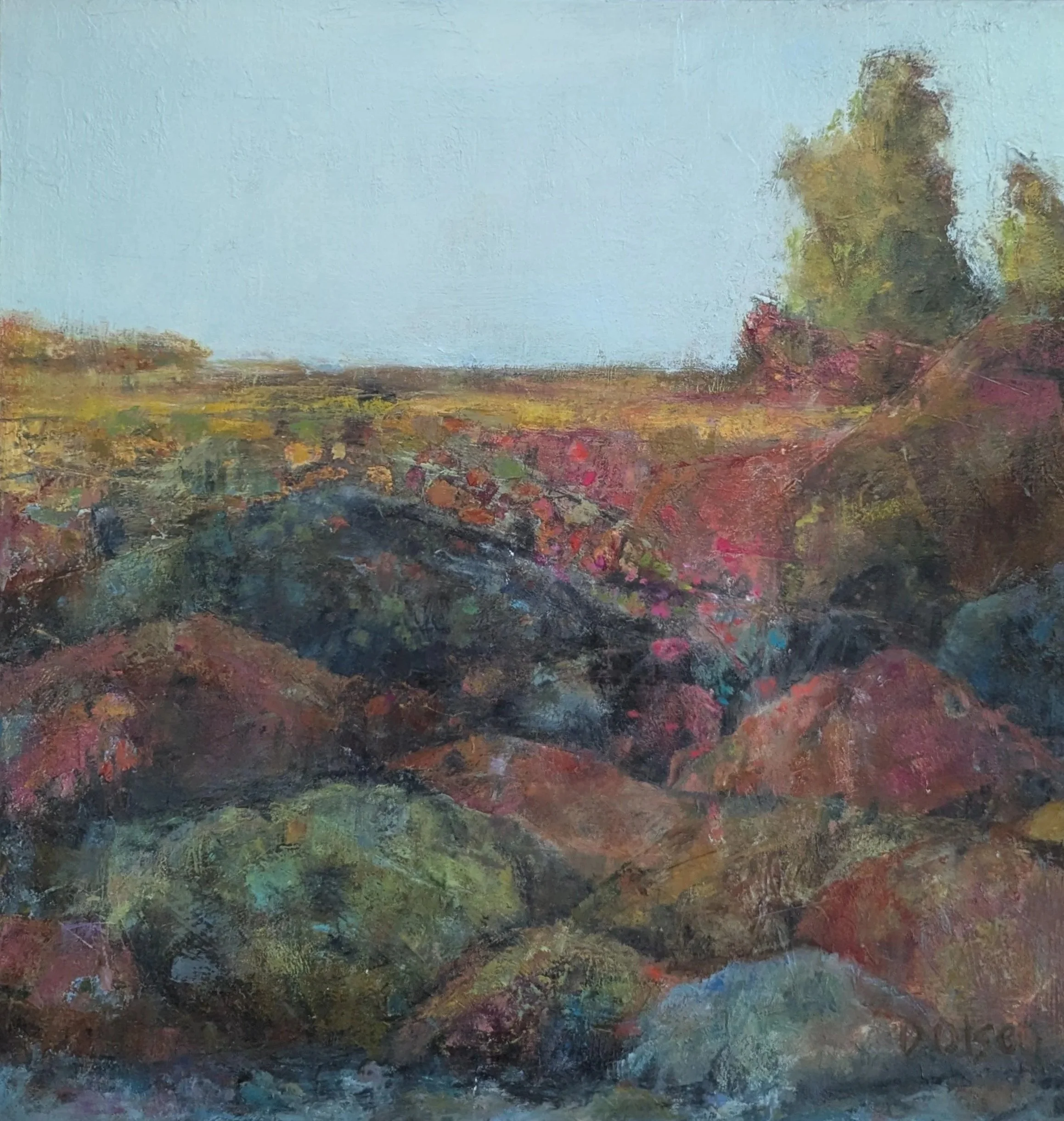 Hiking Red River Gorge. 24 x 24 oil. $1,100