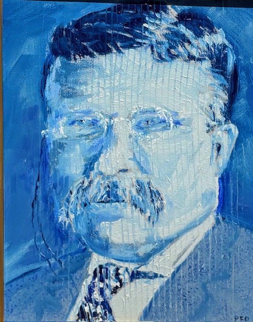 Teddy. 16" x 20". oil. Sold