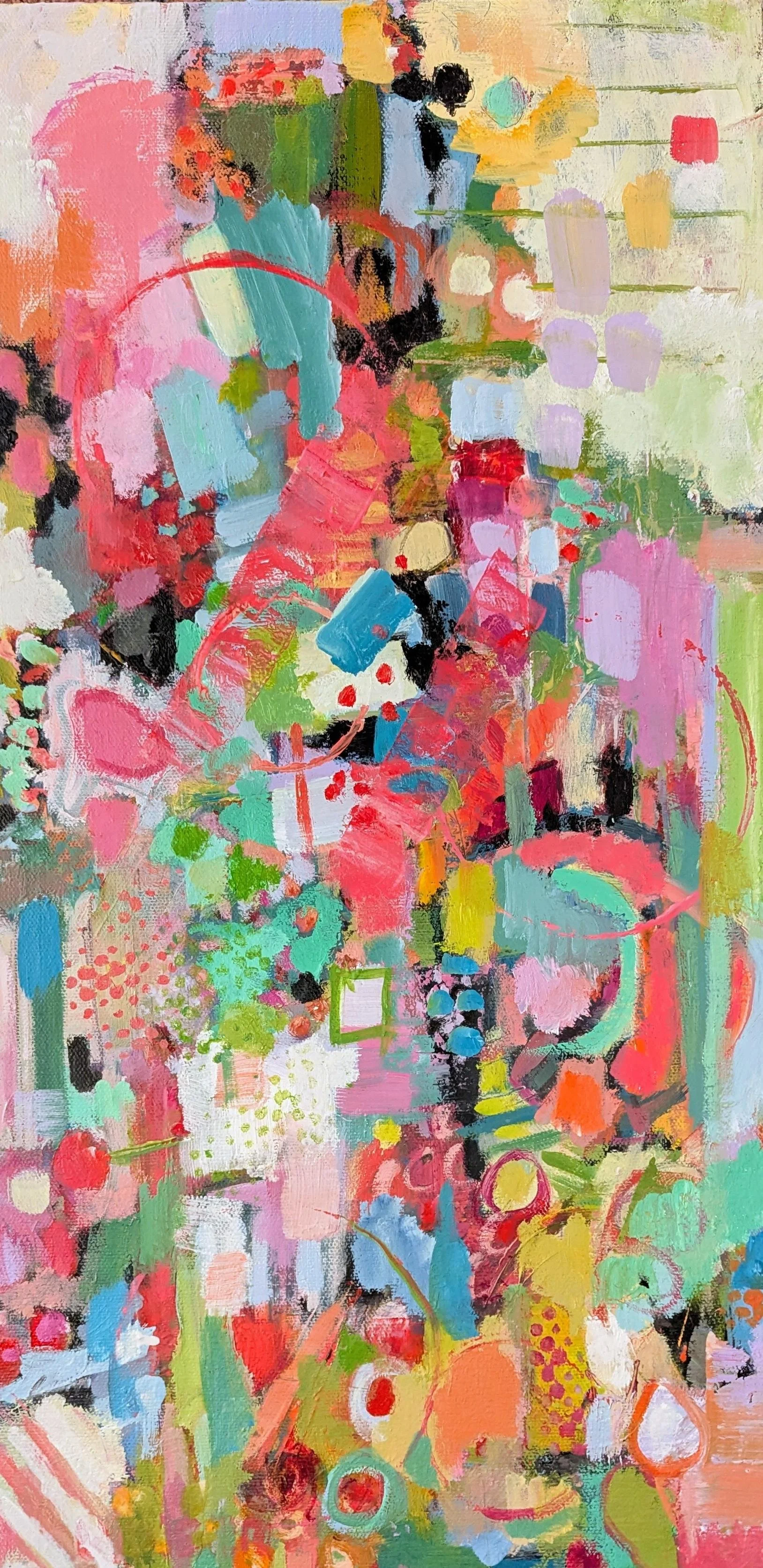 Pink Chit-Chat. 10 x 20 oil. $650