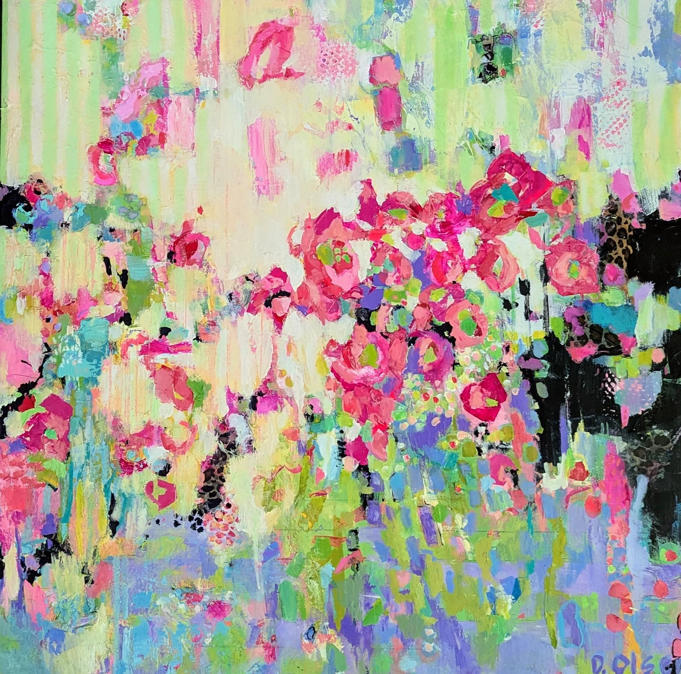 Searching for Springtime 3. Mixed Media. 30 x 30. $1,500.