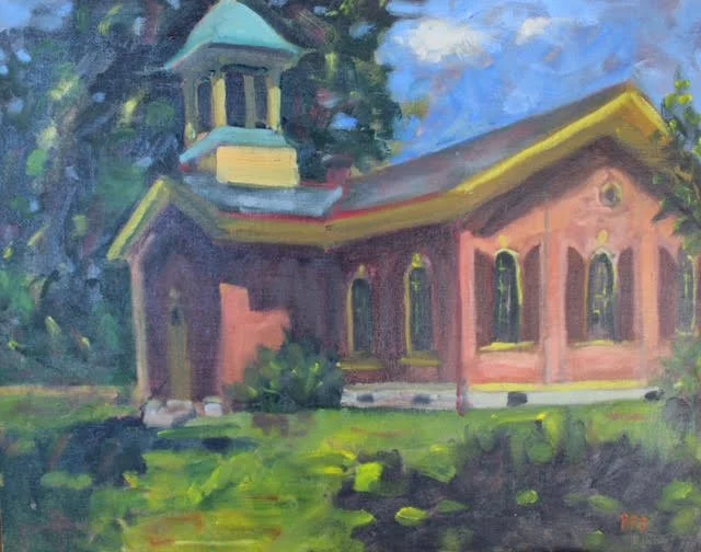 IH Old Red Schoolhouse. 11" x 14" oil $600.00