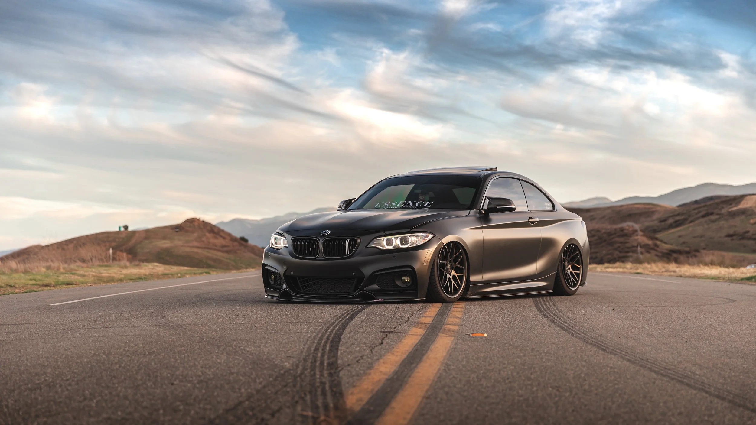 BMW 230i - 3M Satin Black Full Vinyl Wrap