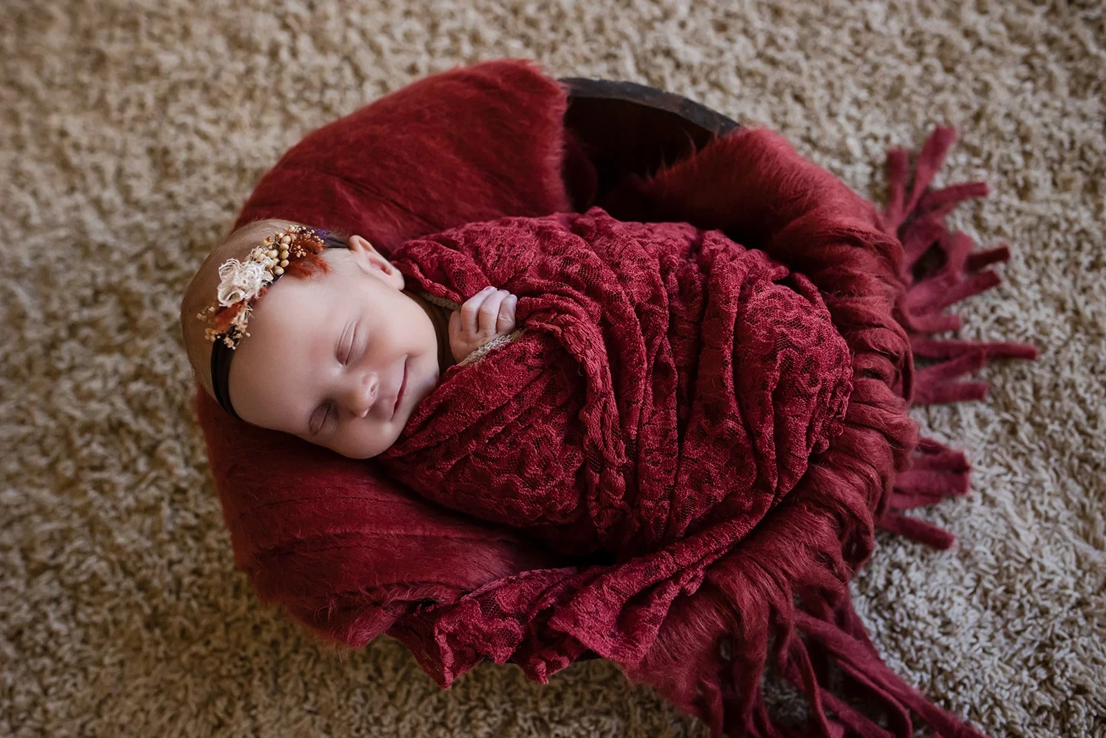 Relaxed in-home newborn photography session atmosphere captured by Sheena Magnesen Photography in Naperville, Illinois.