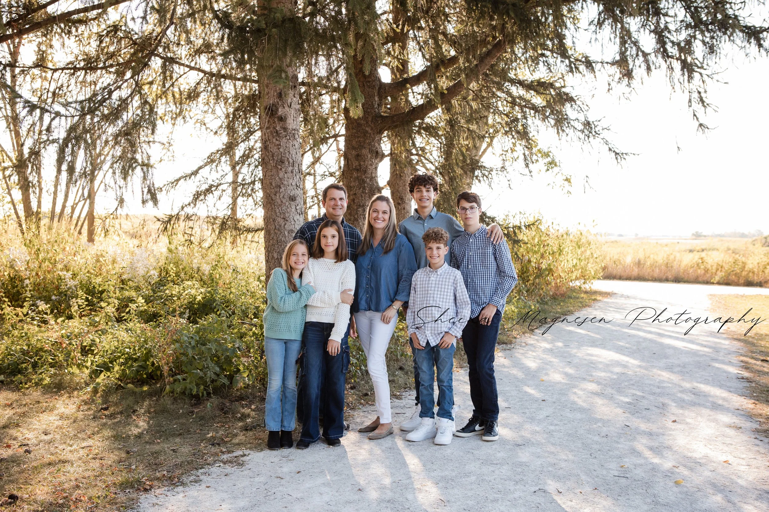 Coordinated family photo outfits laid out for fall session planning.”