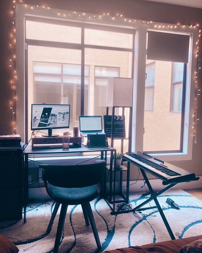 Laura's workspace in San Francisco
