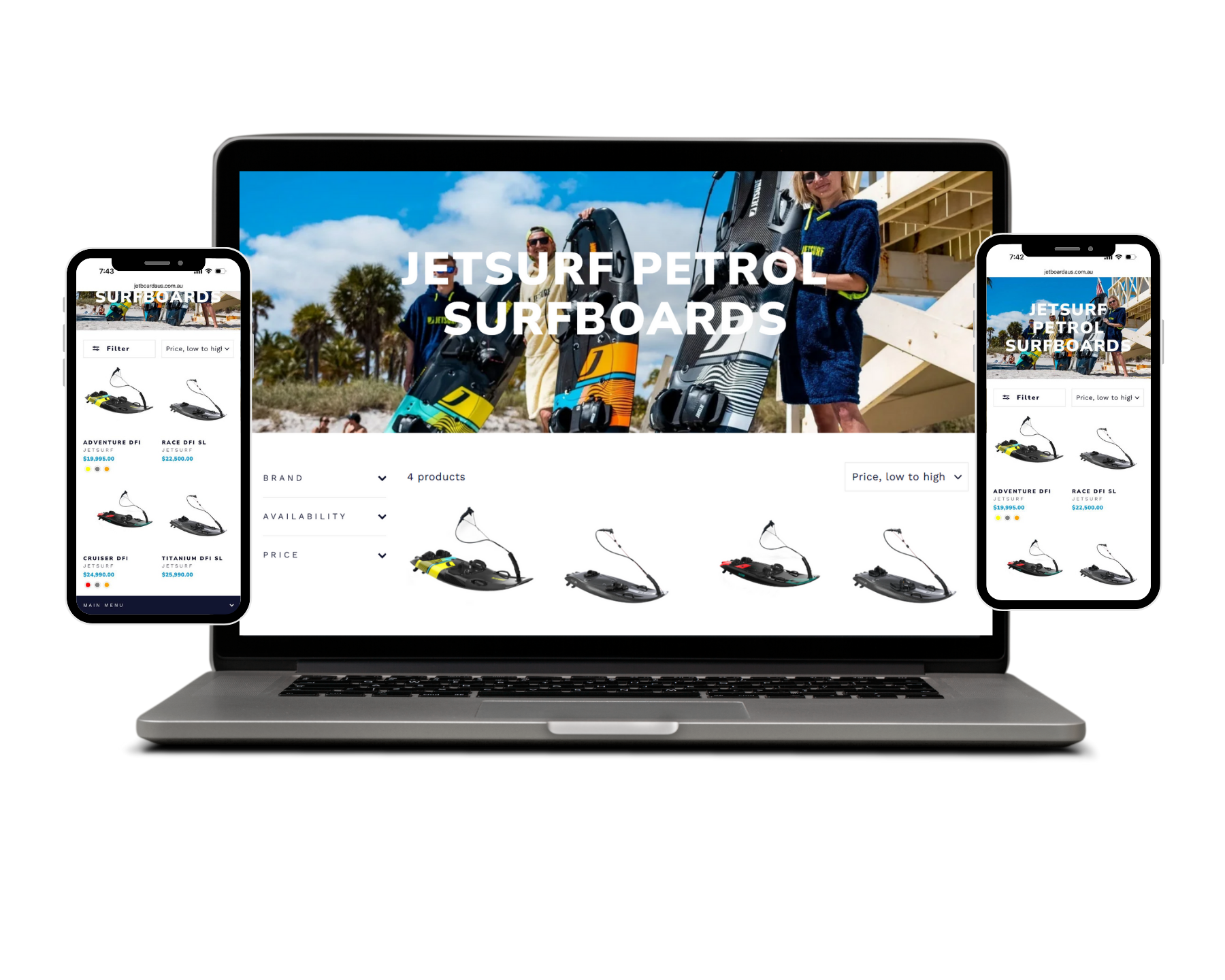 Jetsurf online store
