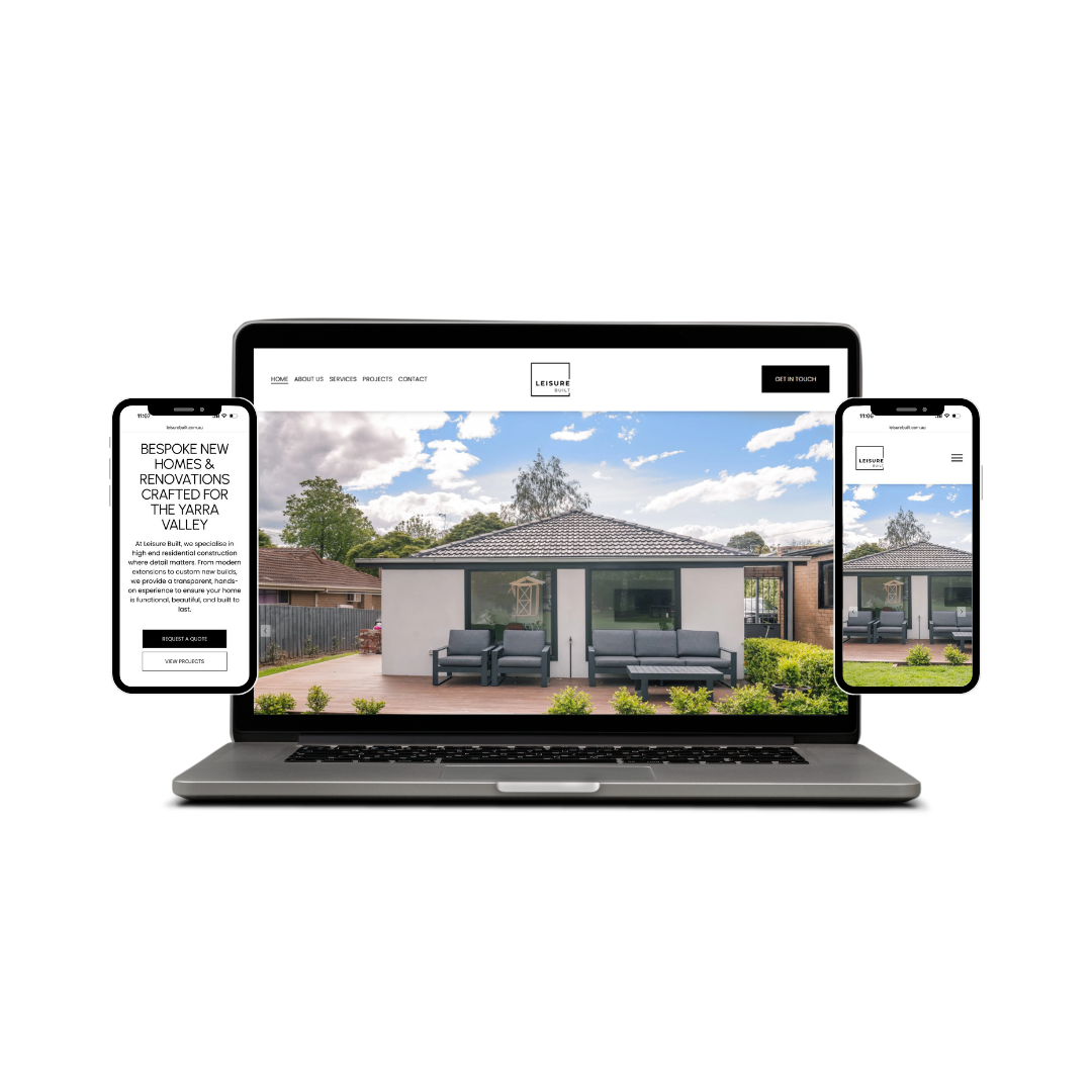 Leisure Built Website design