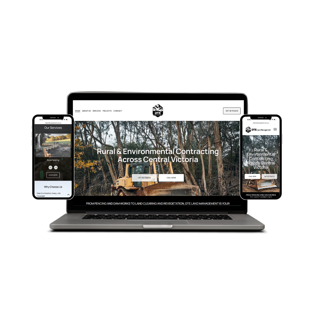 DTE Land Management website design