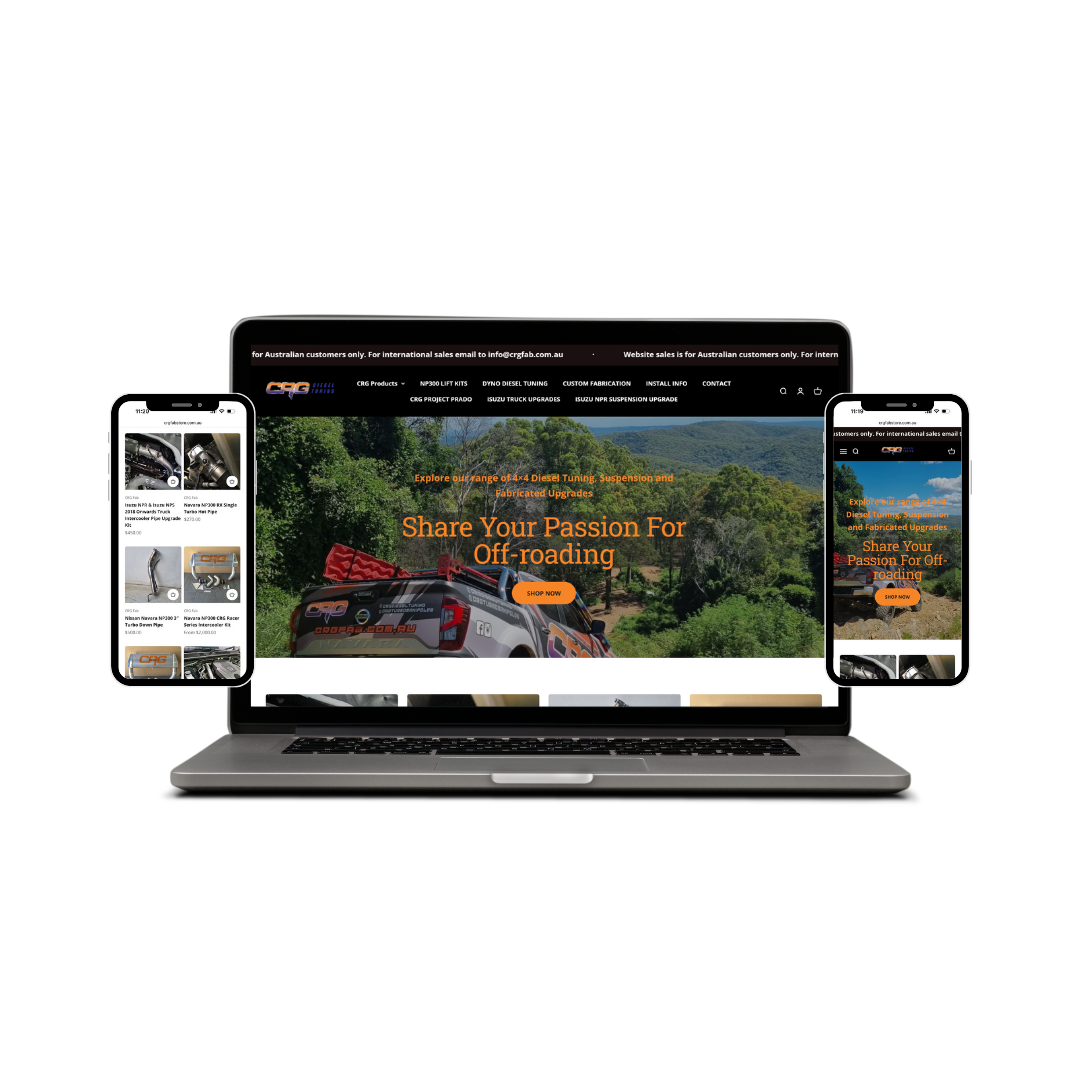crg fab store website design