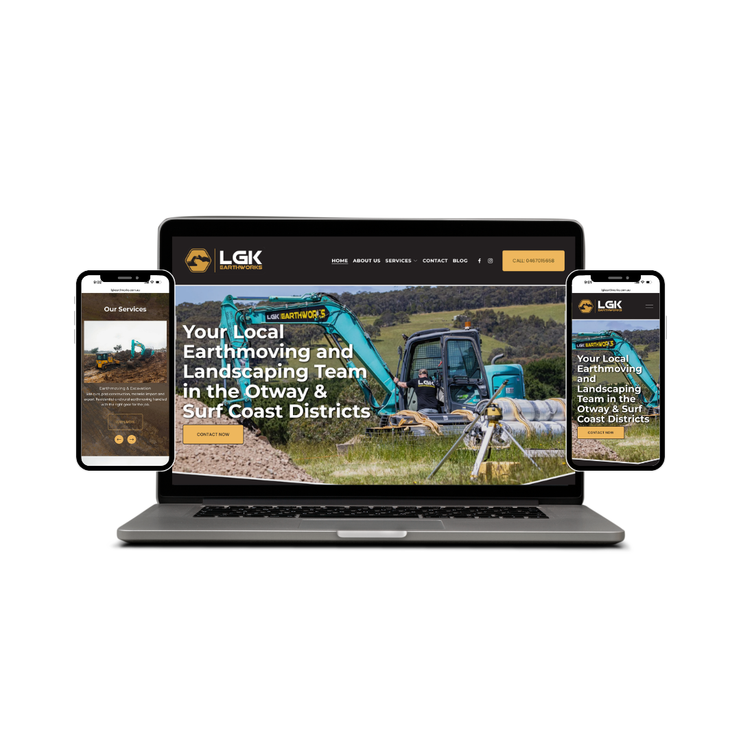 LGK EARTHWORKS WEBSITE DESIGN