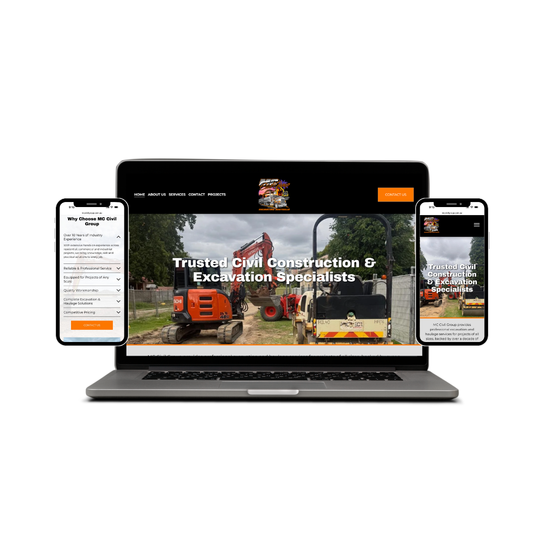 MC Civil Group website design