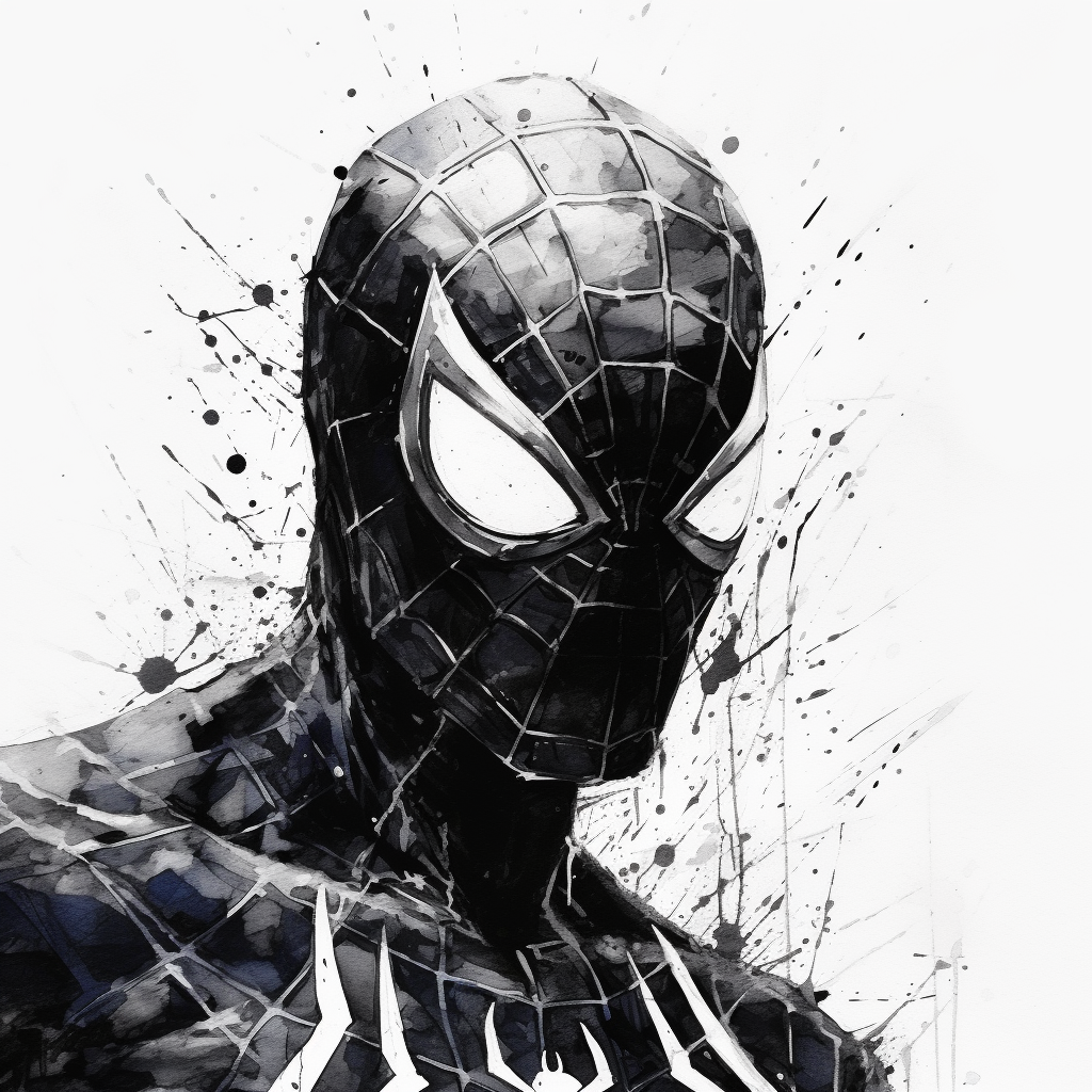 deano28__black_ink_abstract_Marvel_superhero_Spiderman_wearing_cd704224-0a4f-4fa4-8304-3d5fb6f547e0.png
