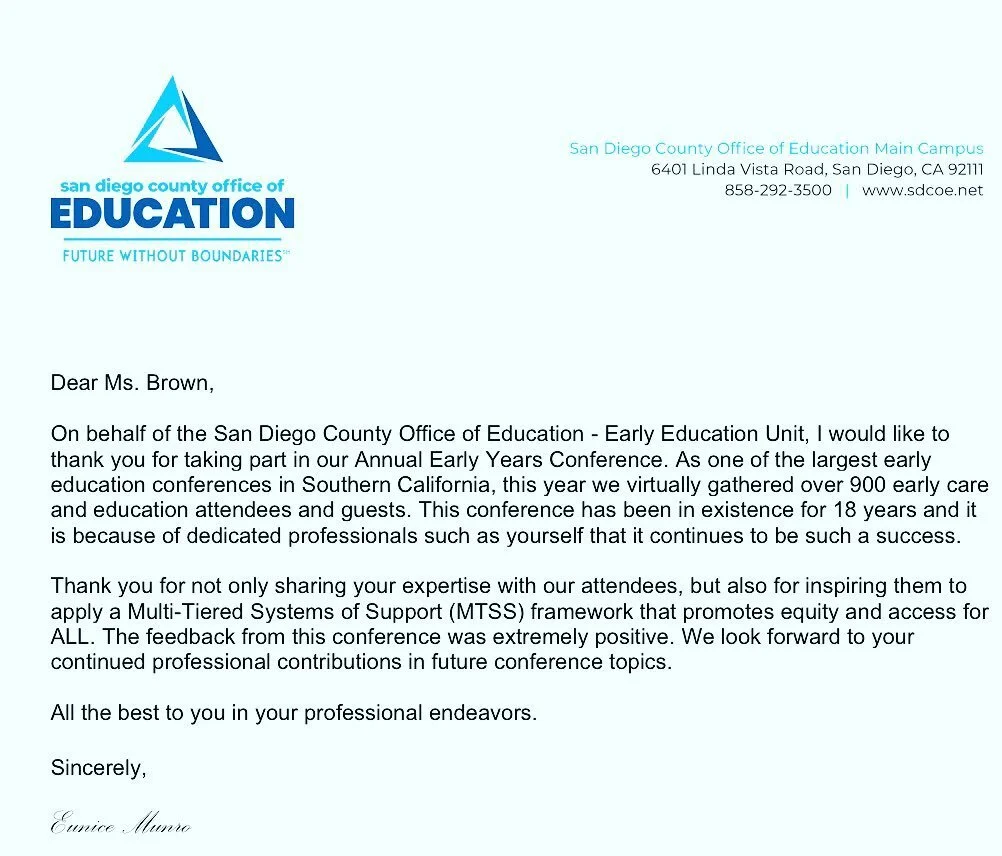 I&rsquo;m greatly honored to be of service.  Changing the world one child at a time through my work is what I&rsquo;m dedicated too !  The children are our future. I will continue to invest in them and everyone else that works with children! This is 