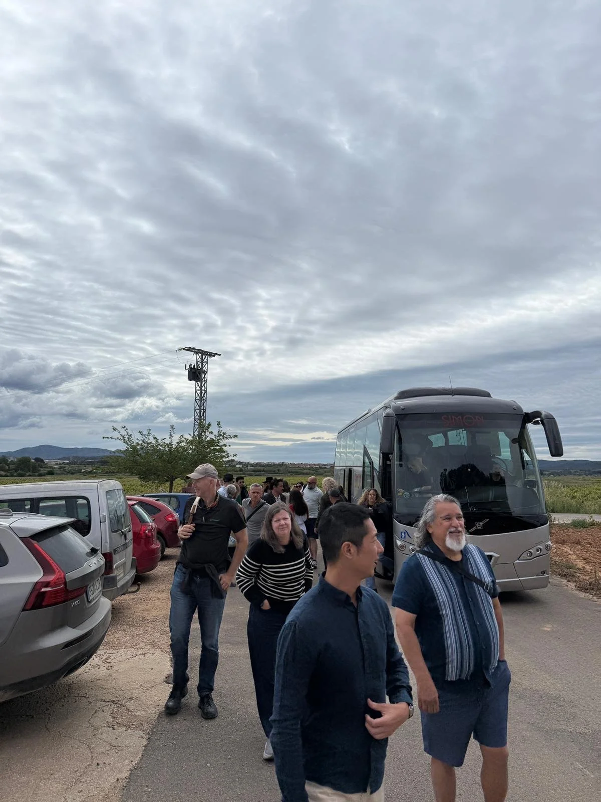 Encantada World expat social event in Requena, Spain — clients enjoying a day of wine tasting and local cuisine.