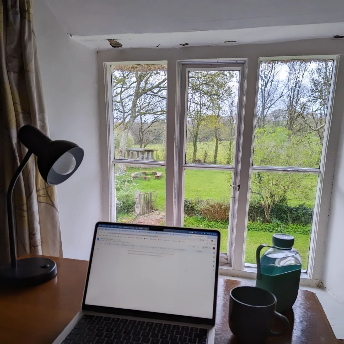 OOO. Thanks to a Creative Access bursary I'm in Devon in a mega-old farm house bashing out words and wondering what those noises in the night are 👍🏼