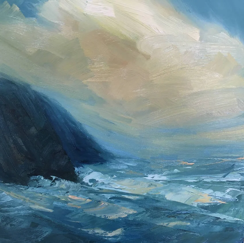 Whitesands I: Oil on canvas - inspired by the wonderfully rugged Pembrokeshire coast.