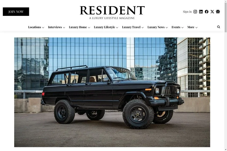 Vigilante Transforms a 1979 Jeep Wagoneer into a Stunningly Modern Blacked-Out Powerhouse