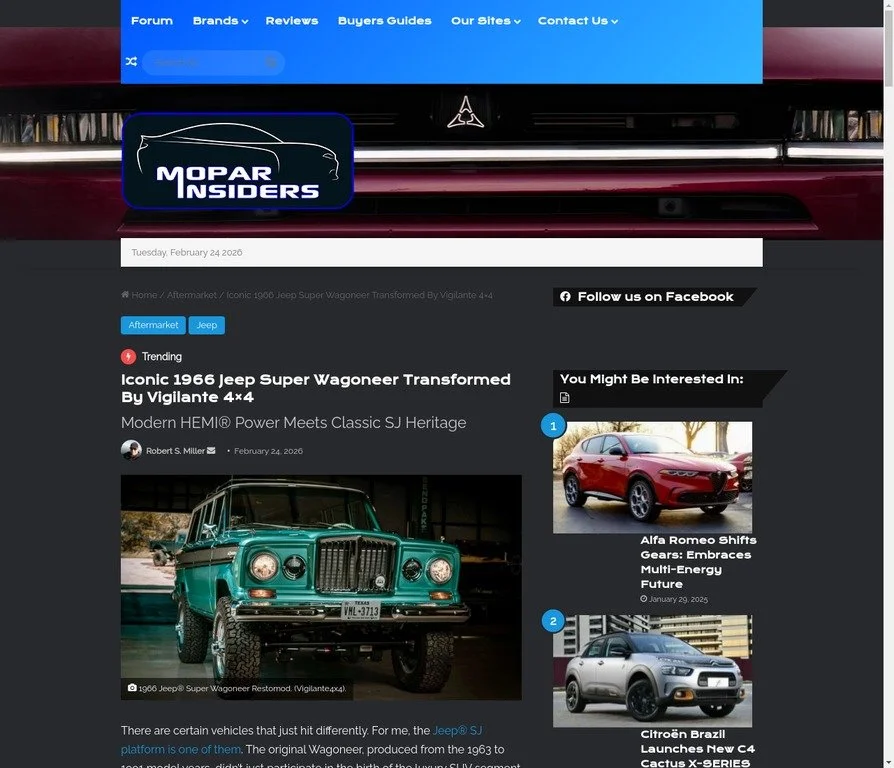 Iconic 1966 Jeep Super Wagoneer Transformed By Vigilante 4×4