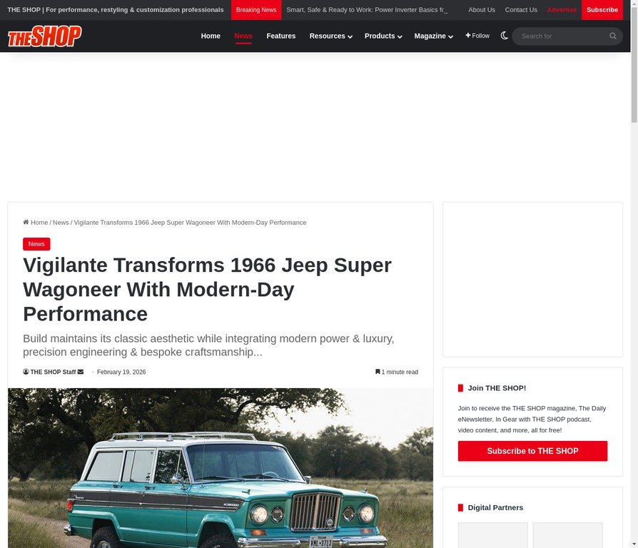 Vigilante Transforms 1966 Jeep Super Wagoneer With Modern-Day Performance