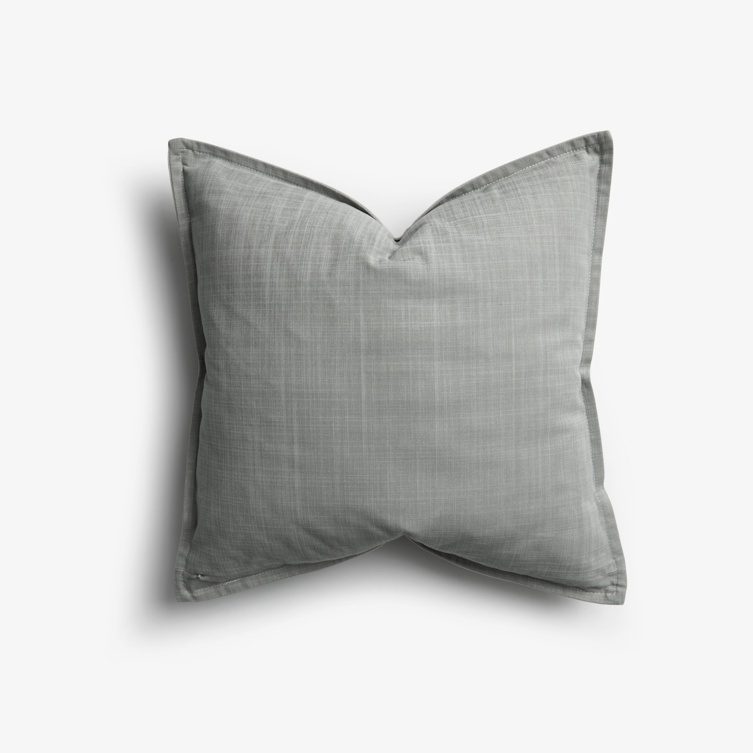 Gray Solid Color Pillow Front