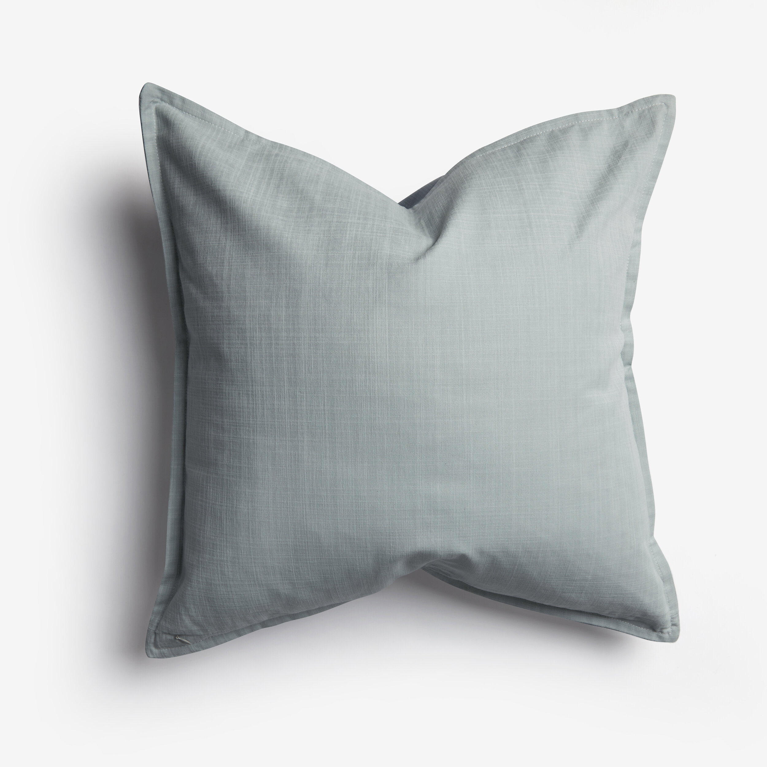 Blue Solid Color Pillow Back