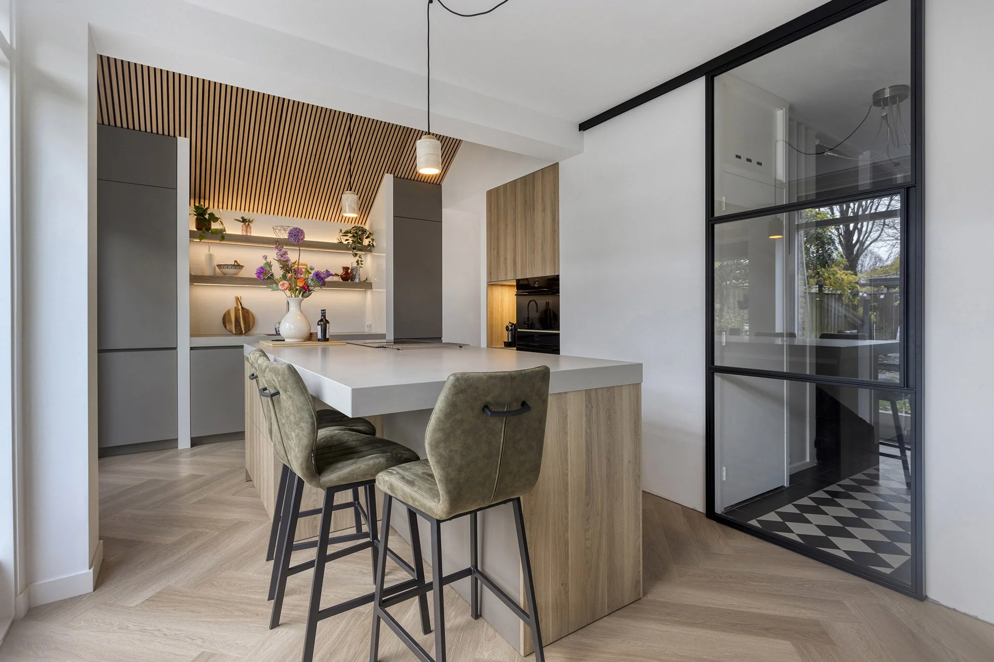 Woonkeuken in aanbouw Vught
