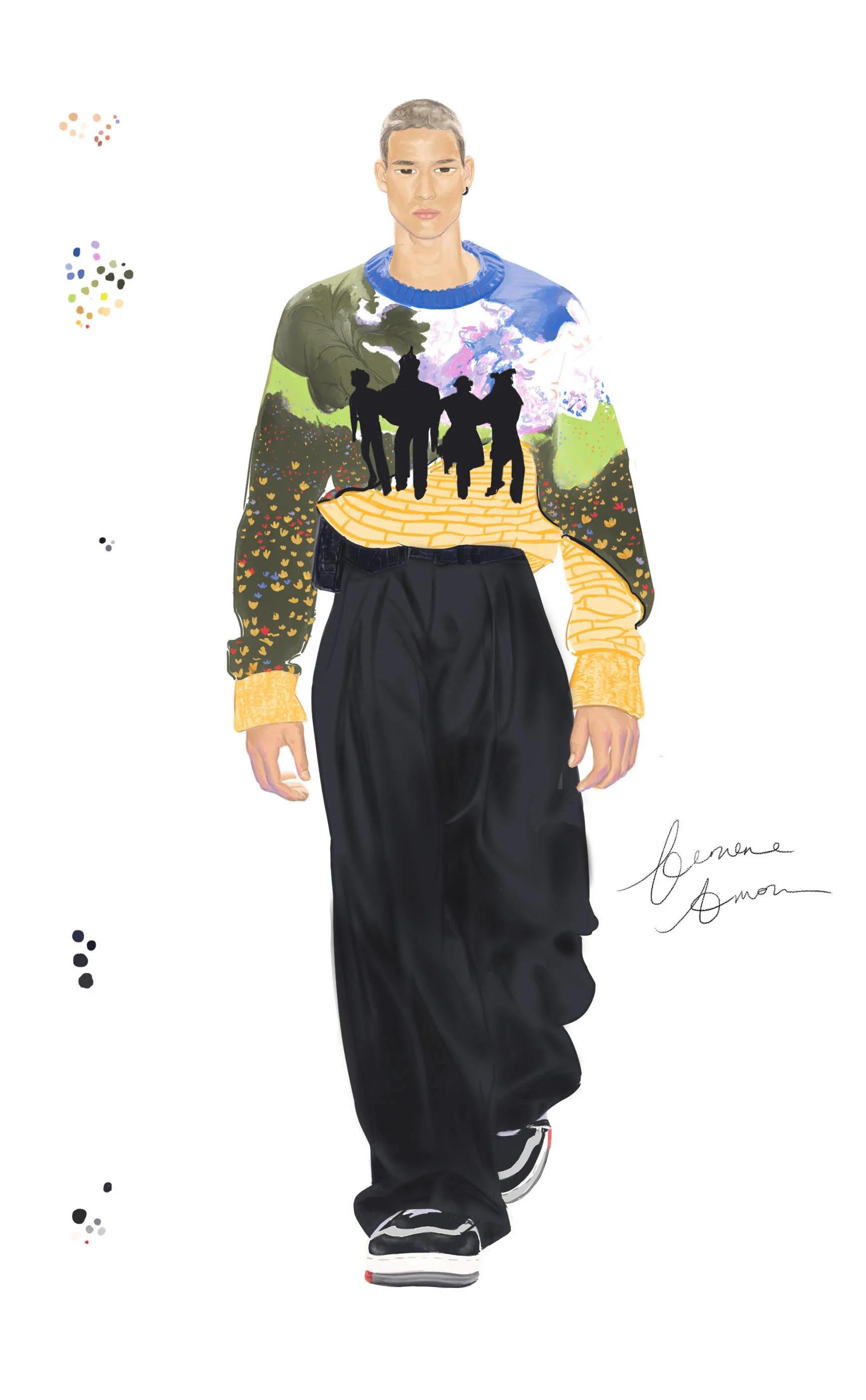 LV x VA, Digital painting, 2018