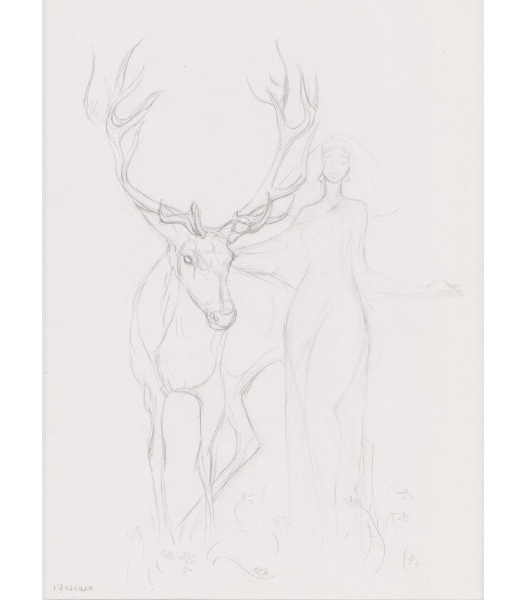 Printemps/Spring Wonder, Sketch, 2020