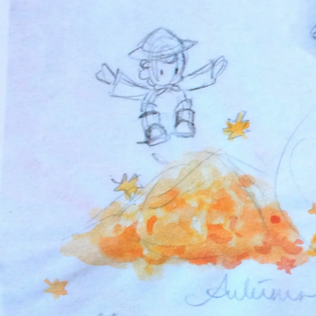Autumn teaches us to let go. The seasons change, leaves fall, we have no control 🍂🍁✨️

[02122025]
 #Princeton #PrincetonandFriends #PrincetonsAdventures #art #design #happy #character #Amoursphere #TheAmoursphere #garden #nature #Autumn #season #ch