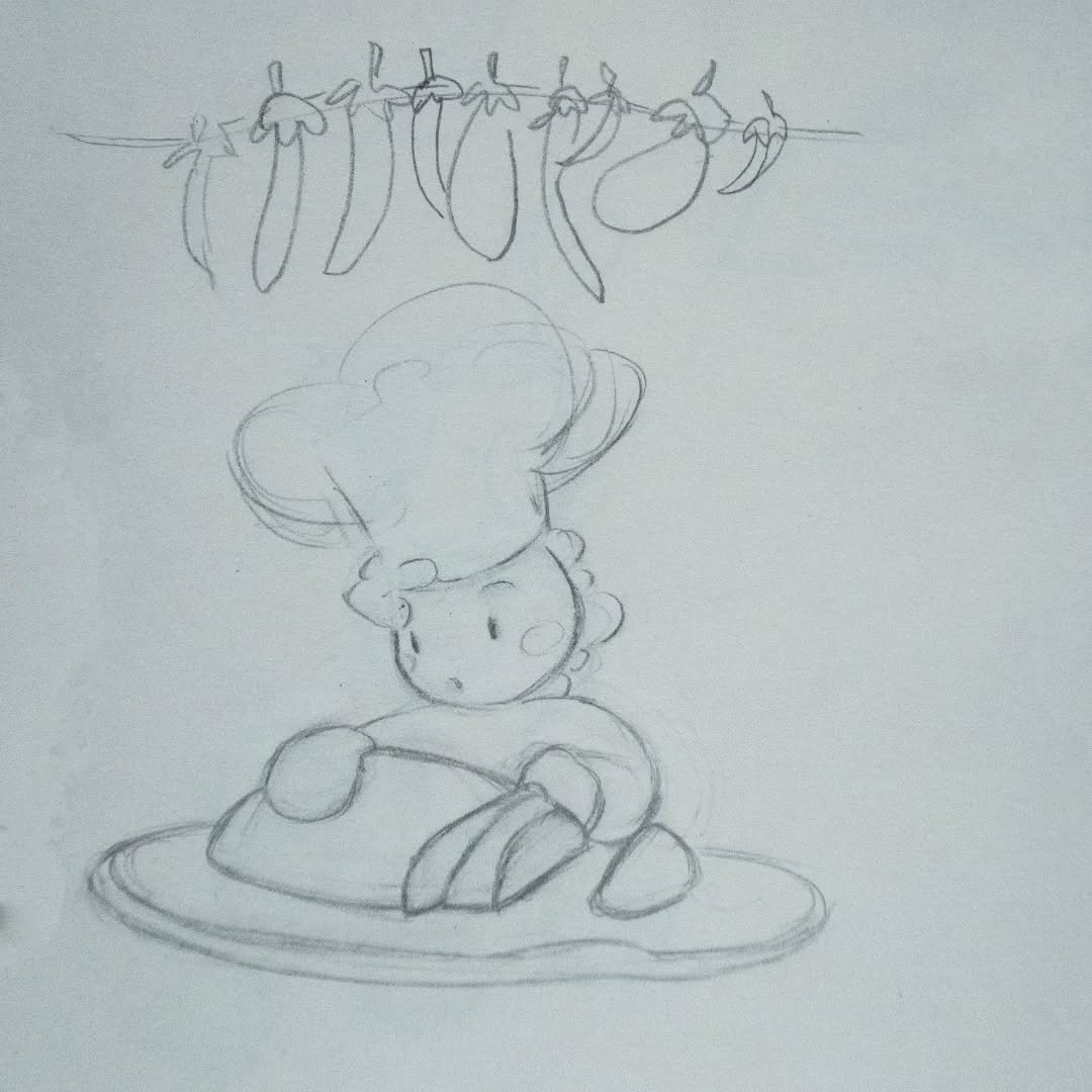Chop, chop, chop ~ He sliced and diced, paying close attention whilst using the knife.

Stir, stir, stir ~ It's not often that you get to use the big wooden spoon. What are you mixing Princeton? 👨&zwj;🍳🥣...

..Batter?.. In the oven to bake, how lo