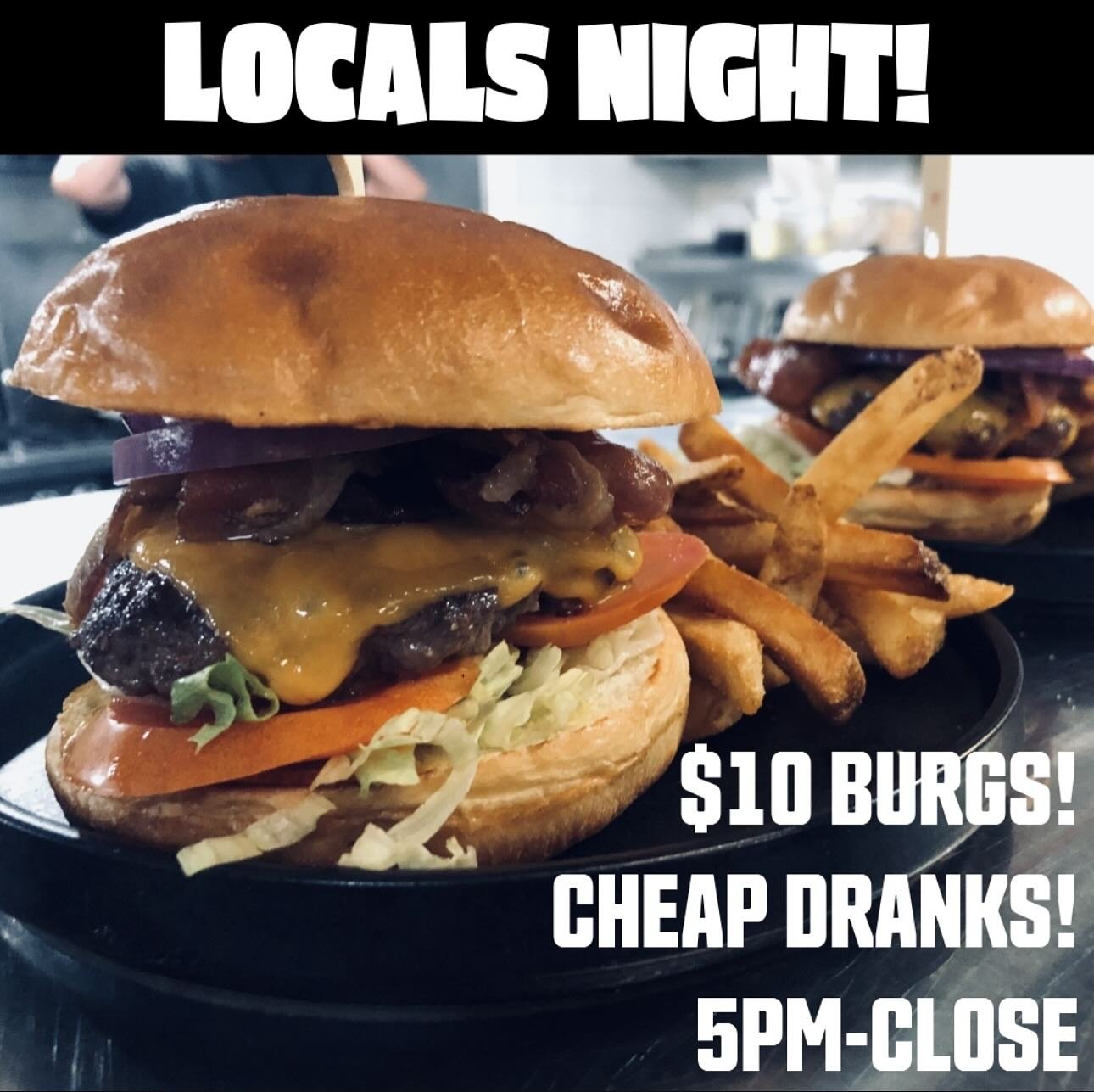 TONIGHT! See you there! 🍔🍻
