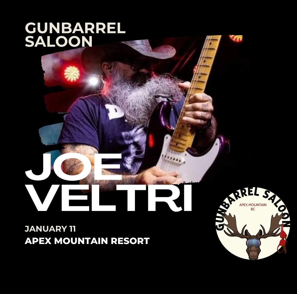 THIS SATURDAY! 

Get ready for a night of great tunes and good vibes with Joe Veltri this Saturday at the Gunbarrel Saloon! 🎶🍻 Join us for live music, delicious drinks, and tasty food. See you there! ⛷️ 

#LiveMusic #GoodVibes #GunbarrelSaloon