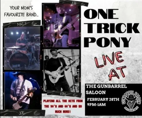 LIVE MUSIC- ONE TRICK PONY!