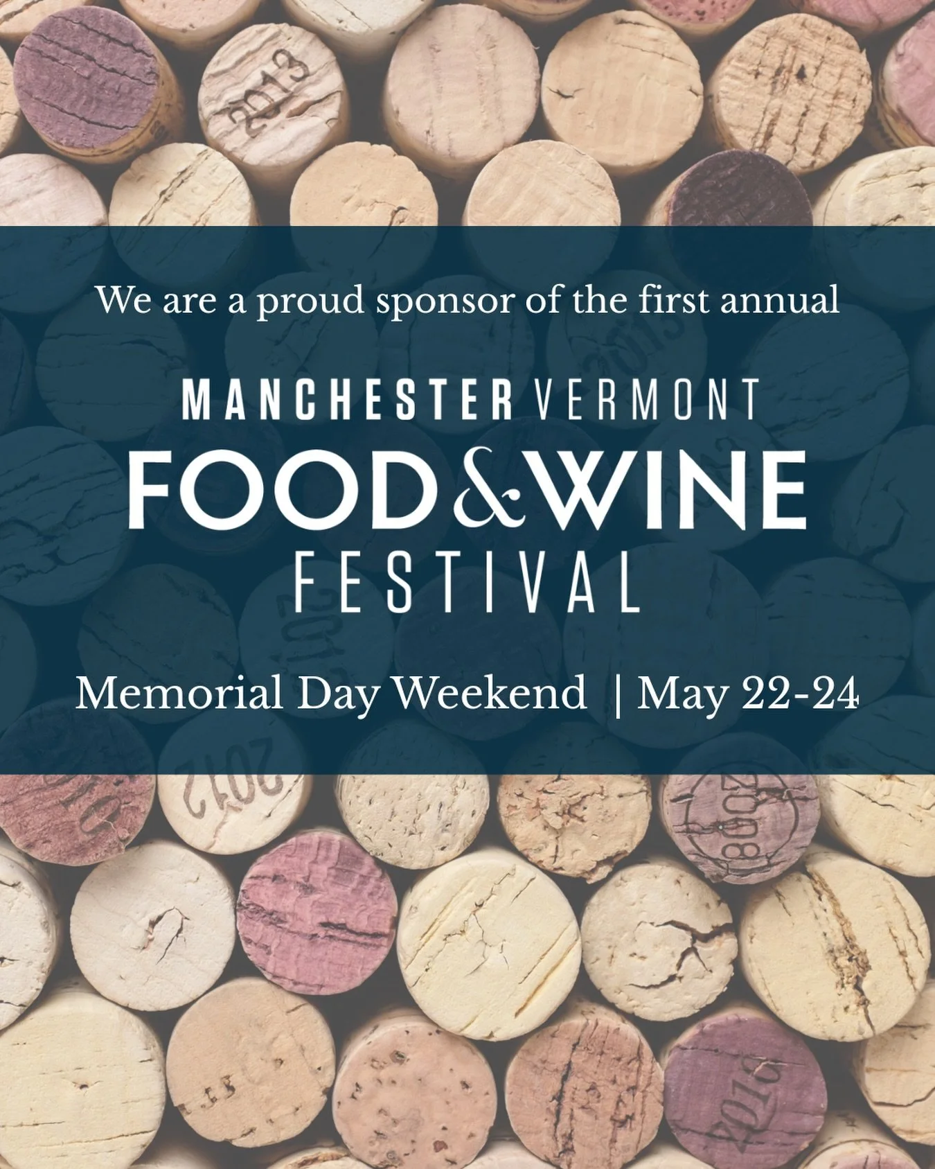 We&rsquo;re thrilled to sponsor the first annual Manchester Food &amp; Wine Festival this weekend! 🍷 We&rsquo;re looking forward to the Grand Tasting on Sunday afternoon and all the festivities around it. 

Tickets are still on sale at ManchesterFoo