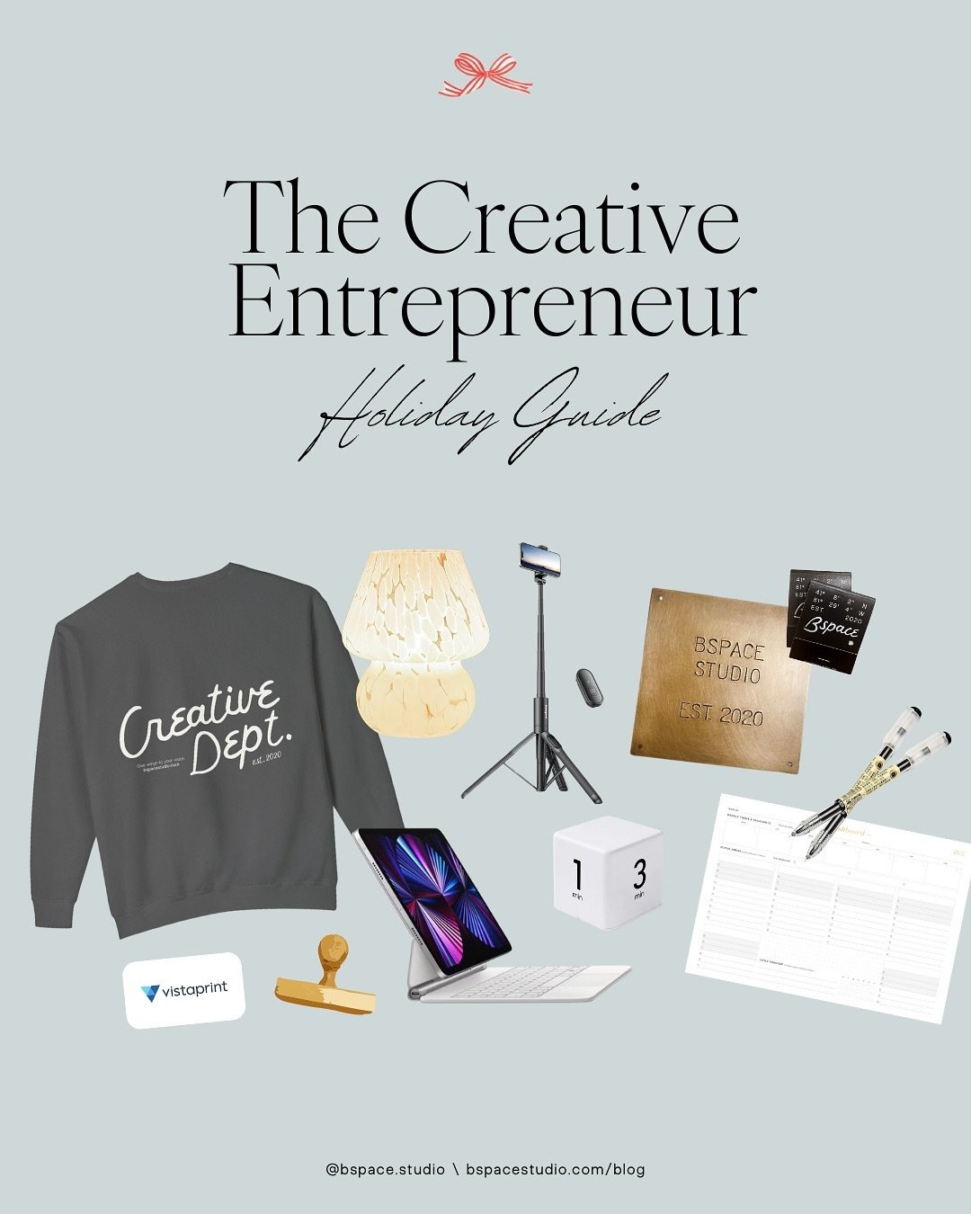 What to get a creative entrepreneur this holiday season? Here&rsquo;s our curated list of faves they might like, too 🎁

Comment &lsquo;Guide&rsquo; for the full list &amp; links or head to our Blog at Bspacestudio.com/blog 🔗

Happy Shopping! 🎅🏼
.