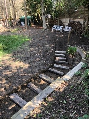 View of work in progress March 2020