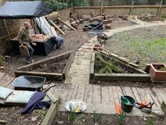 Trustee Peter Charlton & work in progress March 2023