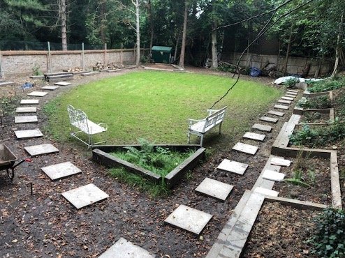 View of work in progress