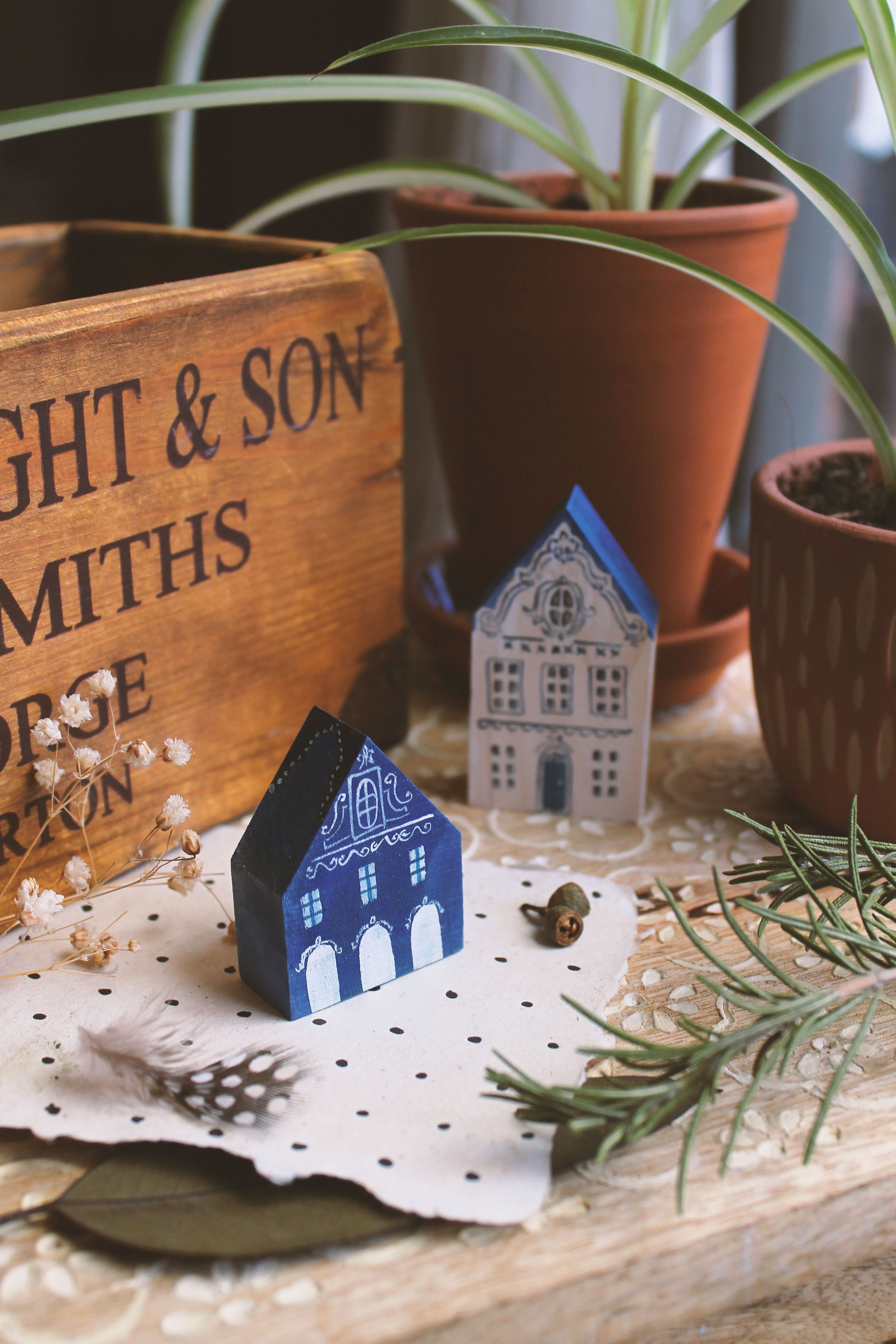 Little Blue Wooden House