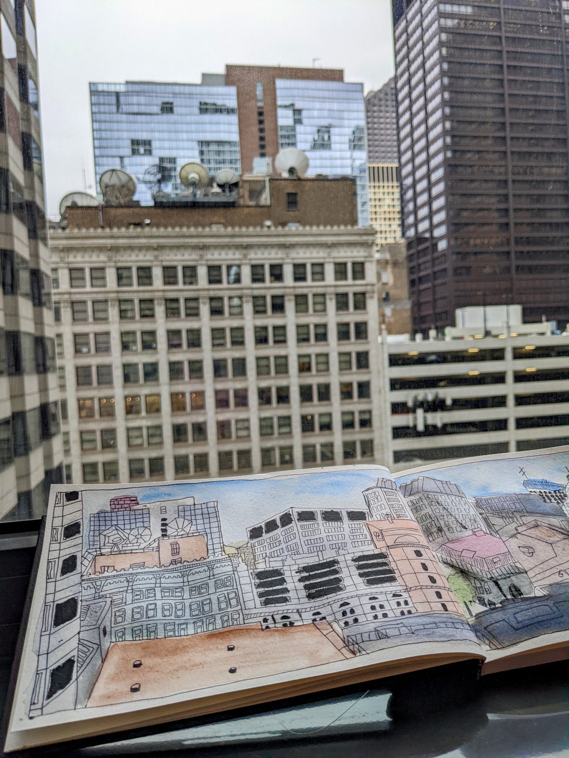 My first attempt at urban sketching