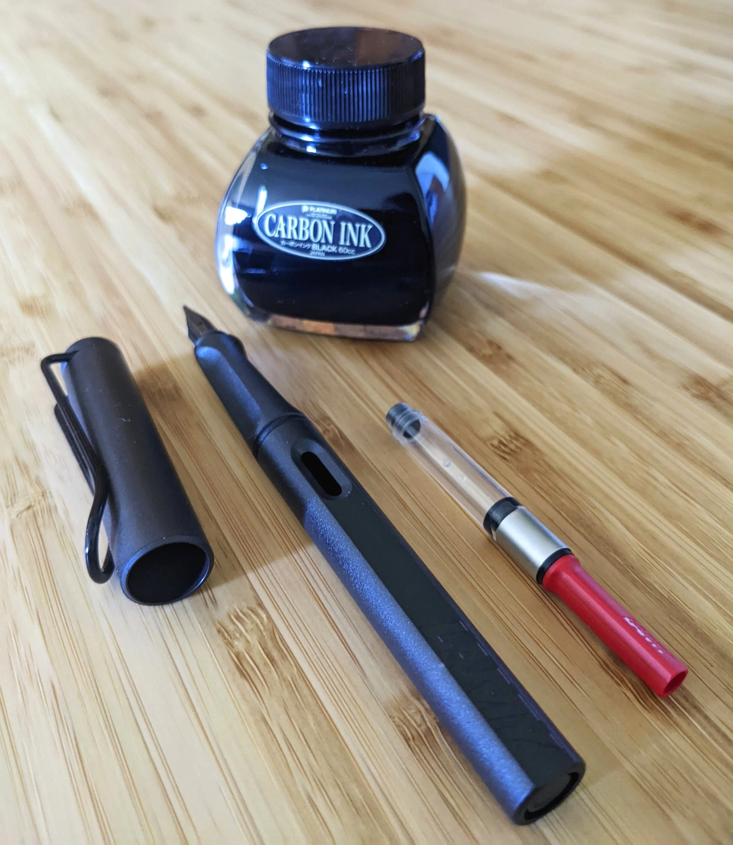 LAMY safari fountain pen, a new addition to my pen case