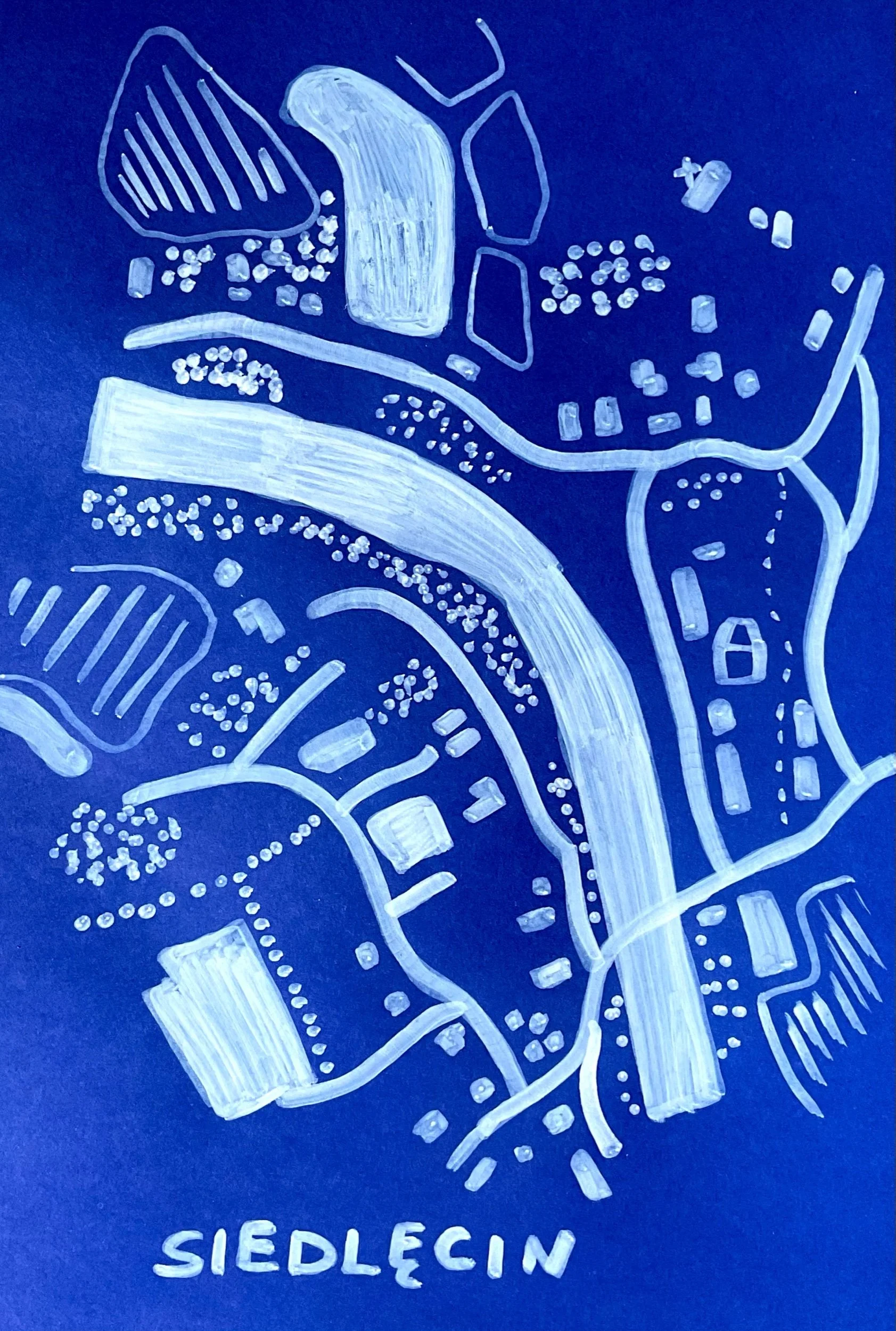 Drawing with white pens