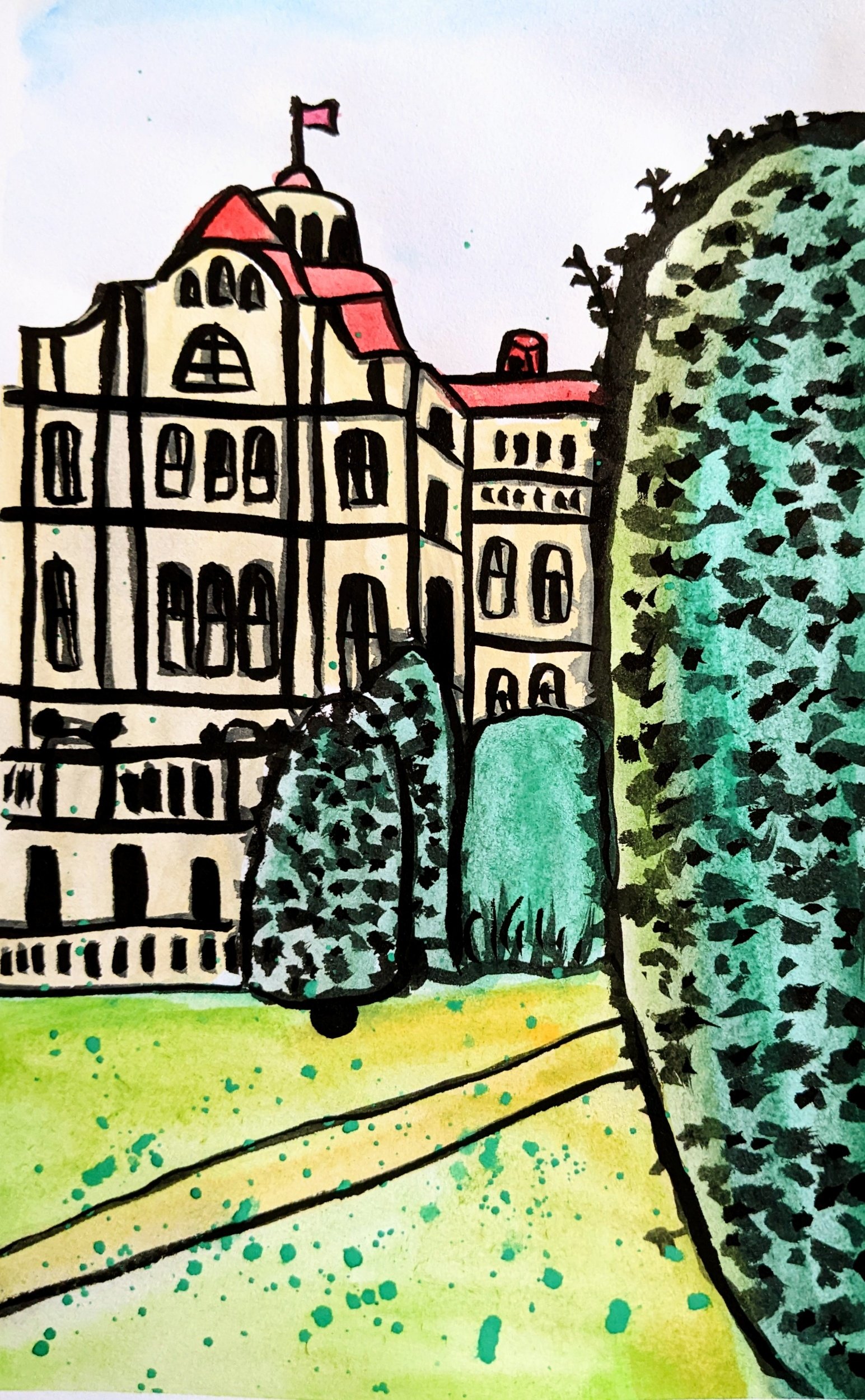 Drawing Czechia: Imperial Hotel, Karlowy Vary