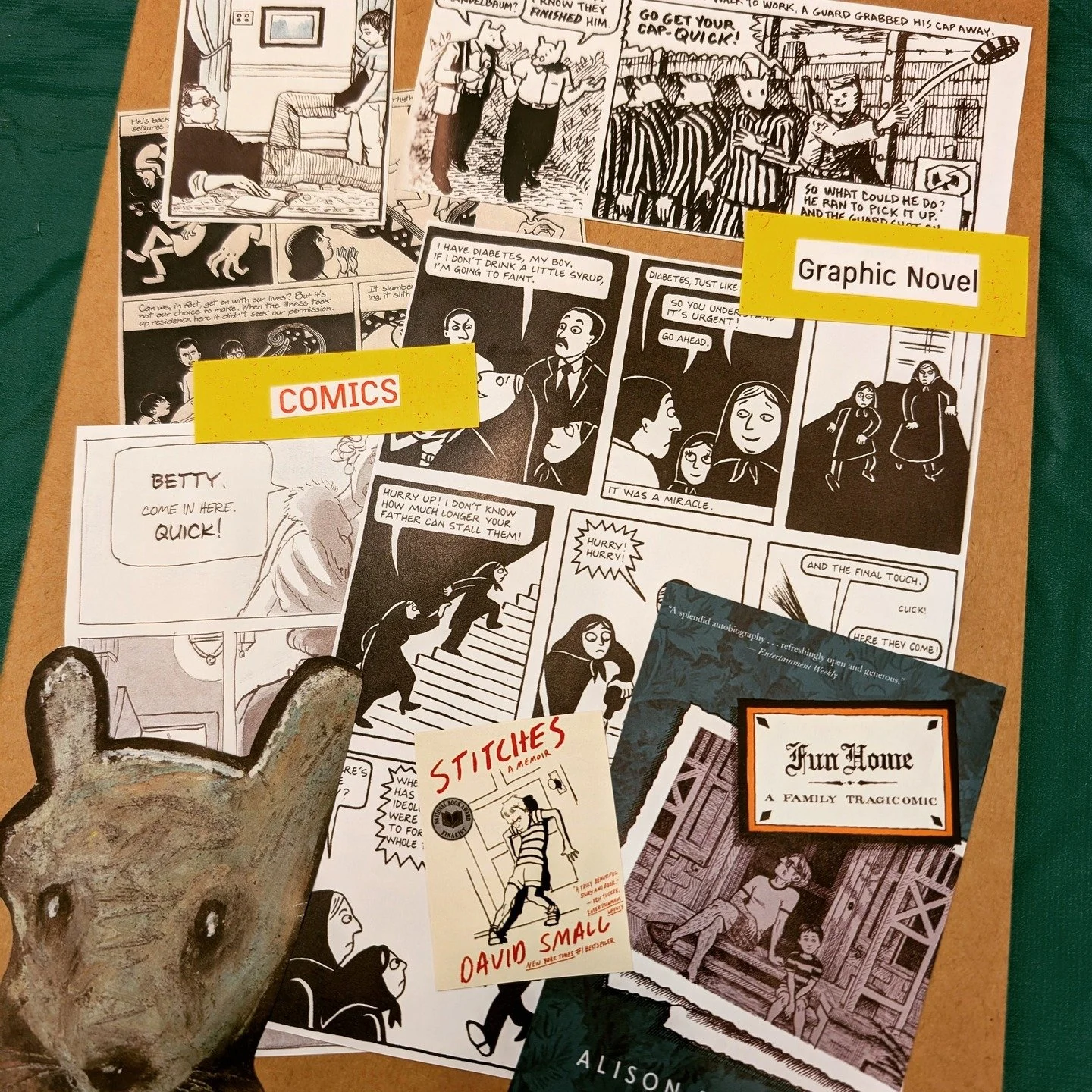 One of my goals for 2026 is to do more creative things in my community, not just online. Loved this vision board journal workshop at @naperlib. Disclaimer: no graphic novels were harmed in the process 😉. #comicgoals