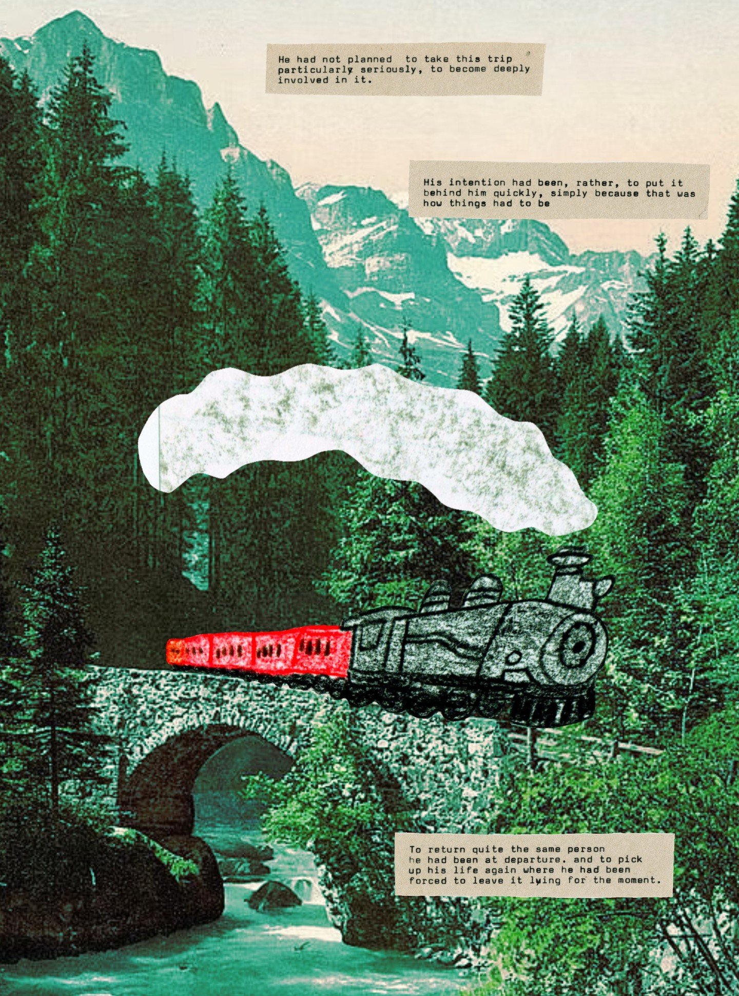 Exploring collage comics with @crucialcomix, inspired by the visual language of my favorite book, Belonging by @norakrug. Photo credit: Library of Congress