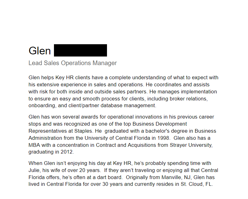 Glen Bio