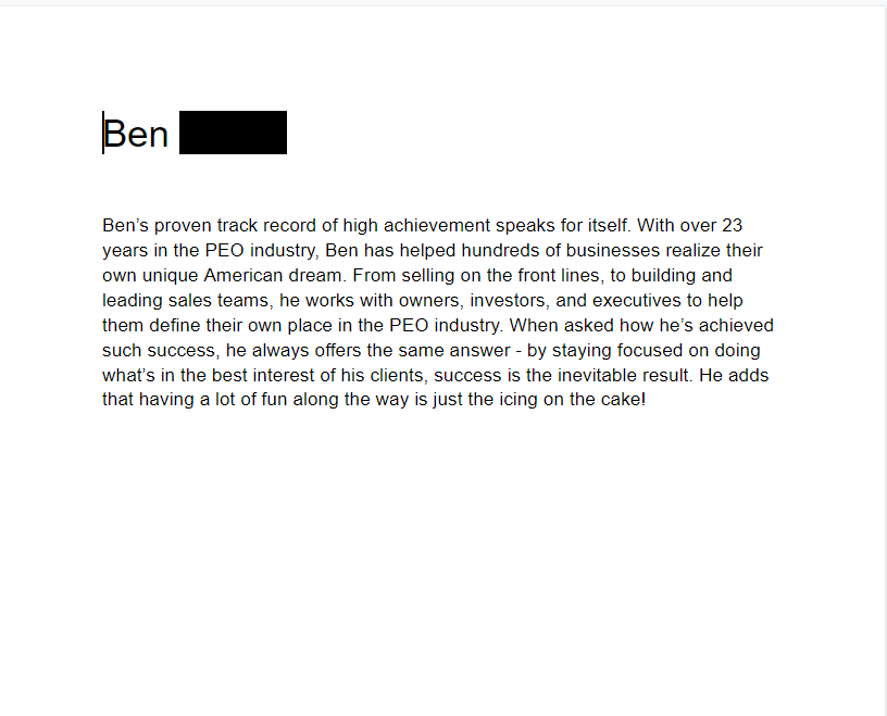 Ben Bio